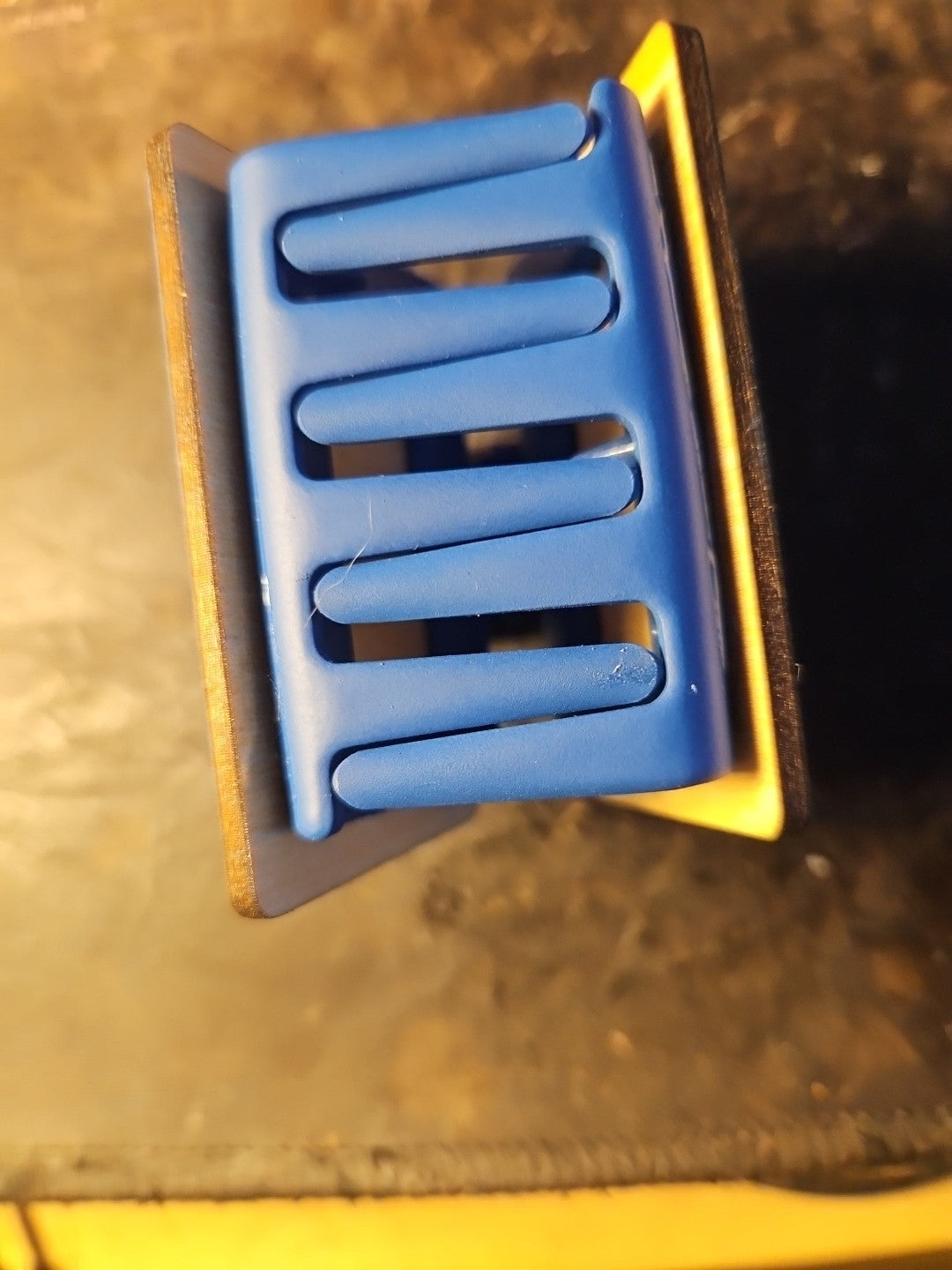 Handmade 2D Wood Cut Betta Fish Hair Claw Clip 2" Hand Painted and Assembled