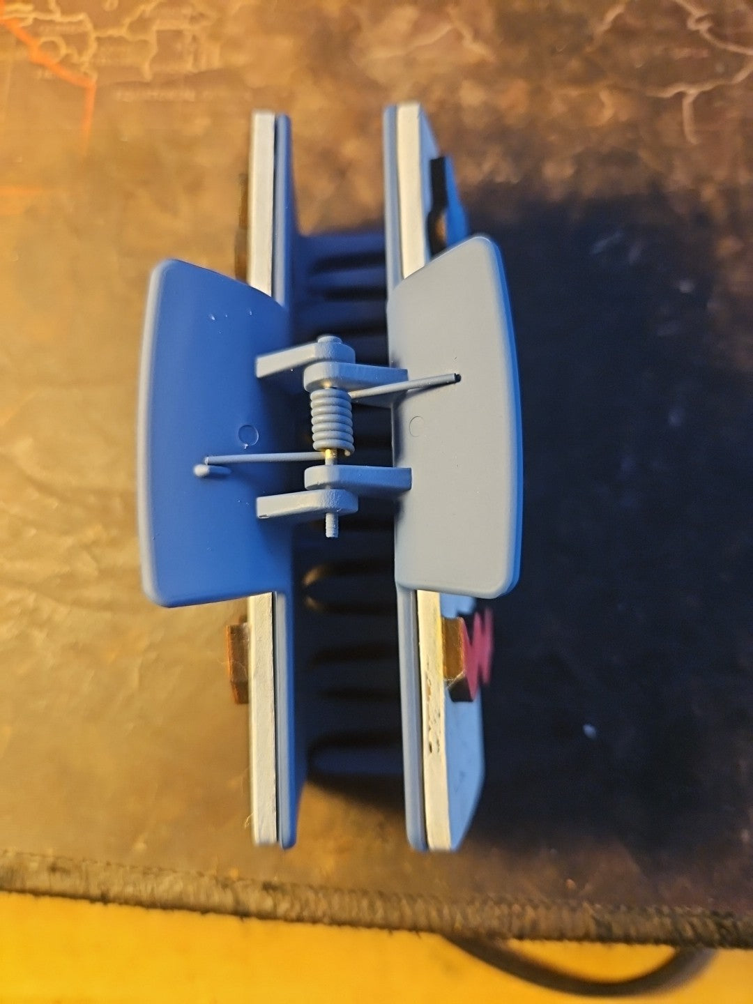 Handmade 3D Wood Cut "USA" Hair Claw Clip 4"- Hand Painted and Assembled