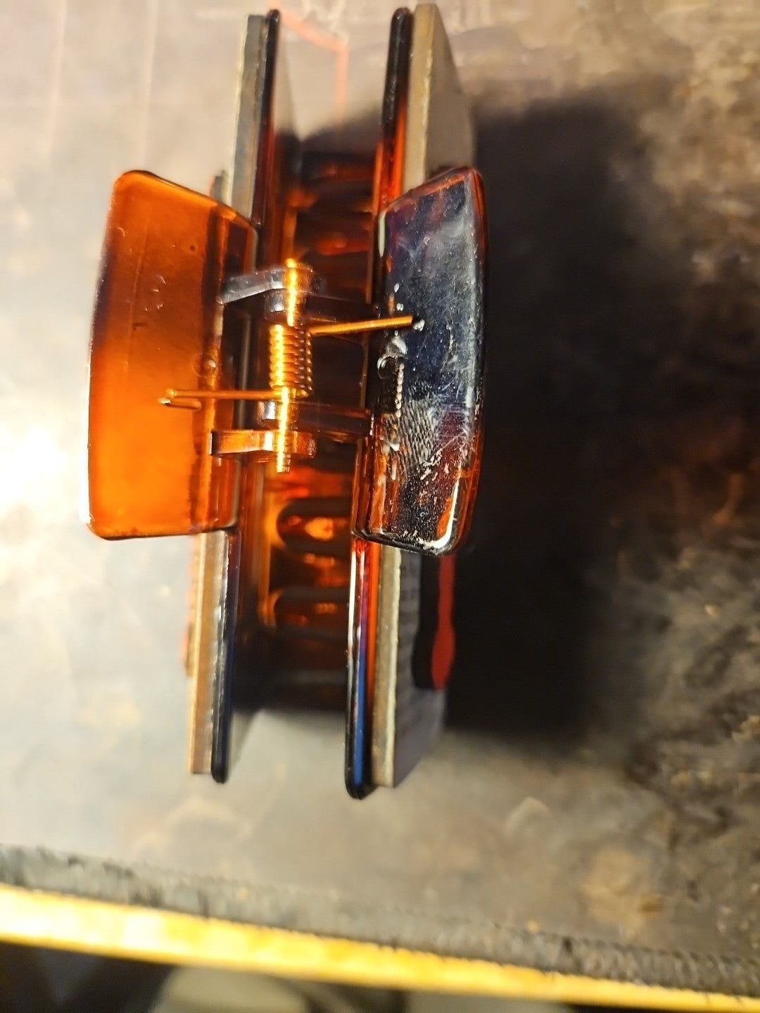 Handmade 3D Wood Cut Lobster On Newspaper Hair Claw Clip 4"- Hand Painted and As