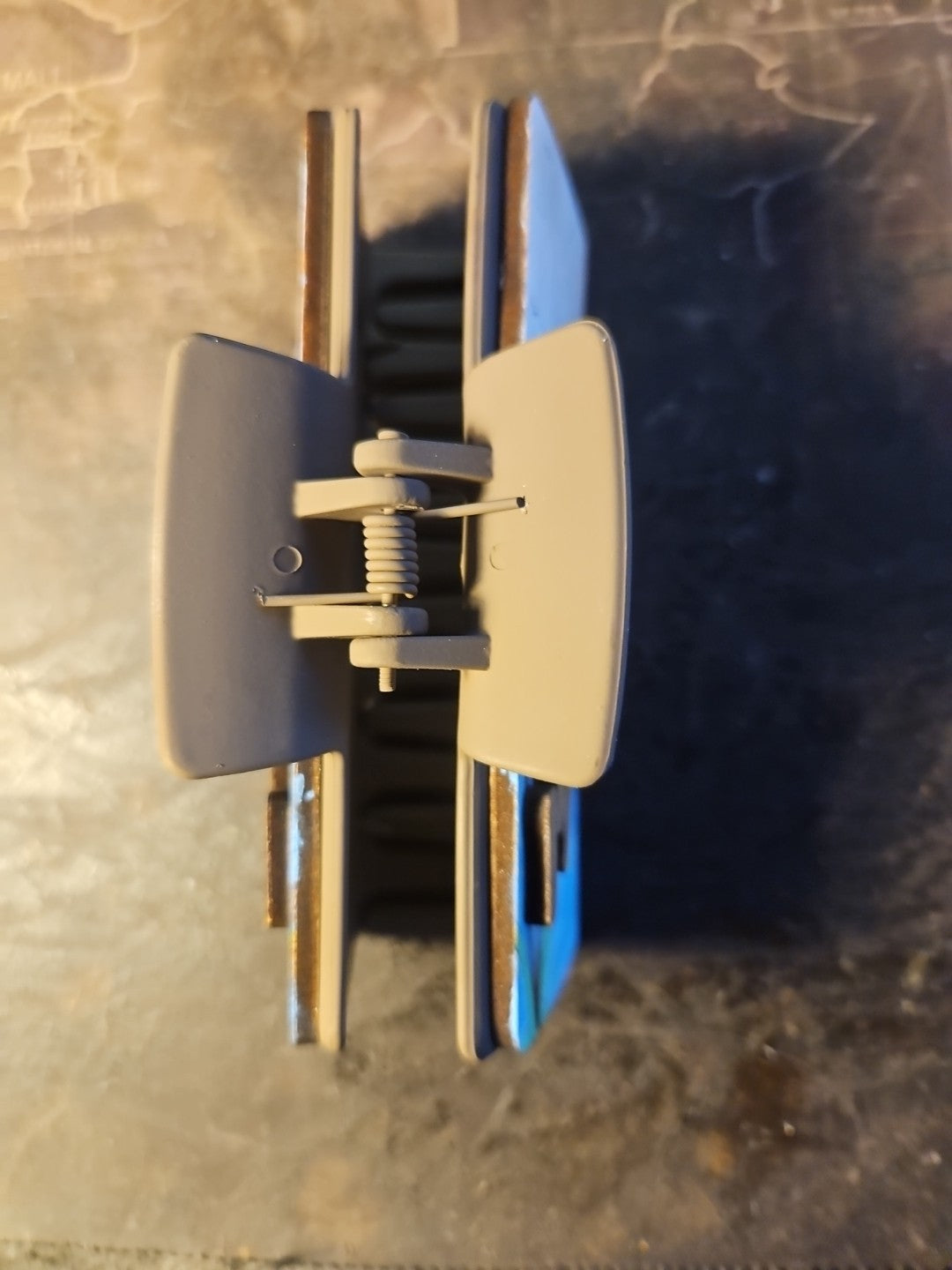 Handmade 3D Wood Cut "Lake Life" Hair Claw Clip 4" - Hand Painted and Assembled