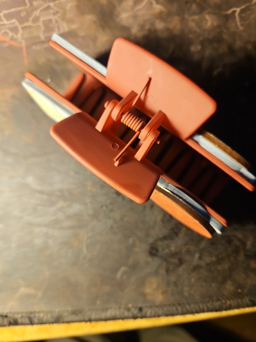 Handmade 3D Wood Cut Basketball Season Hair Claw Clip 4" - Hand Painted and Asse