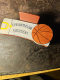 Handmade 3D Wood Cut Basketball Season Hair Claw Clip 4" - Hand Painted and Asse