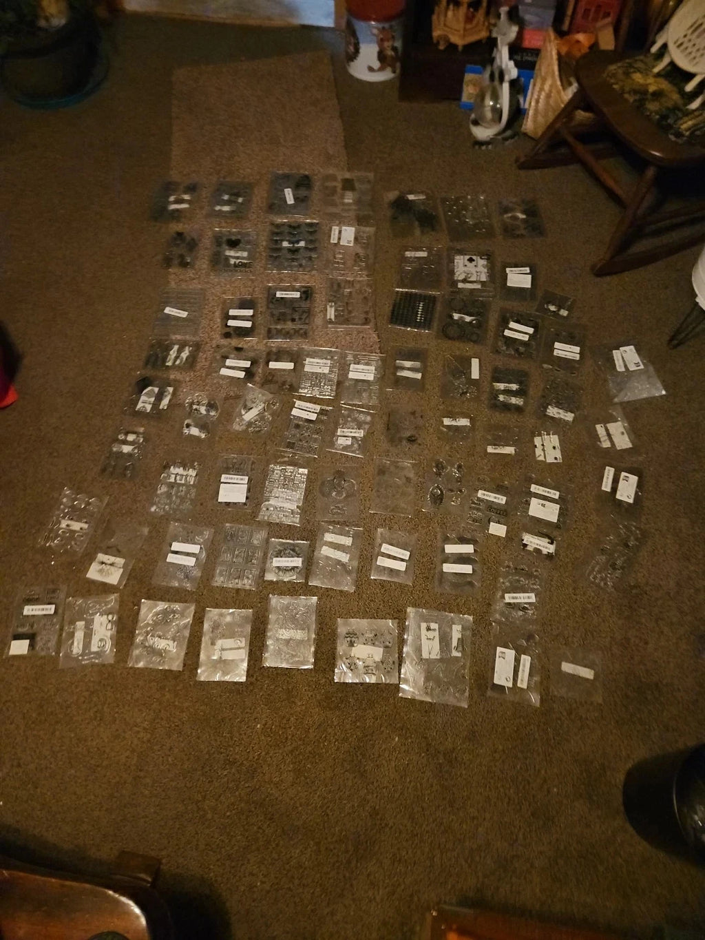 Lot of 73 Sets of Various Clear Rubber Stamps Poly Cling- Stampers Dream!