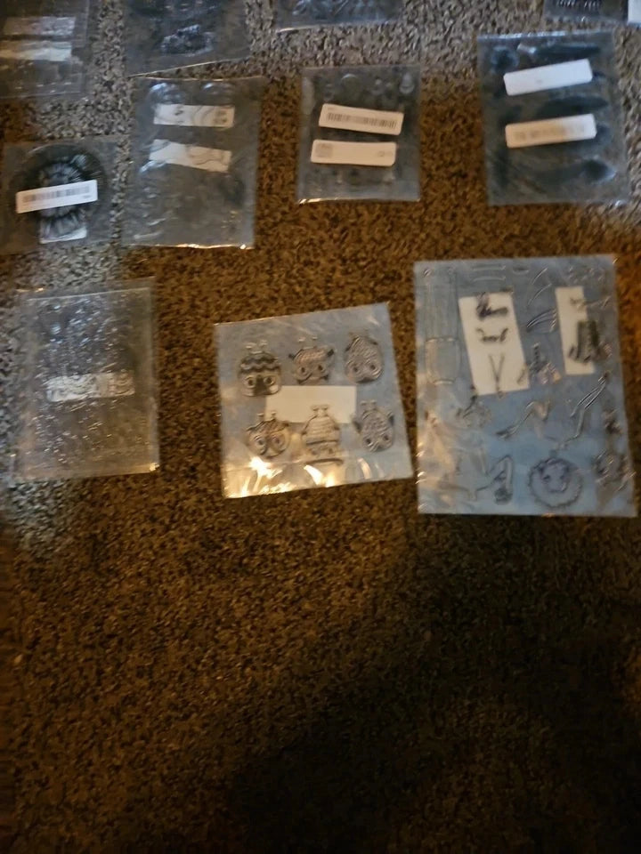Lot of 73 Sets of Various Clear Rubber Stamps Poly Cling- Stampers Dream!